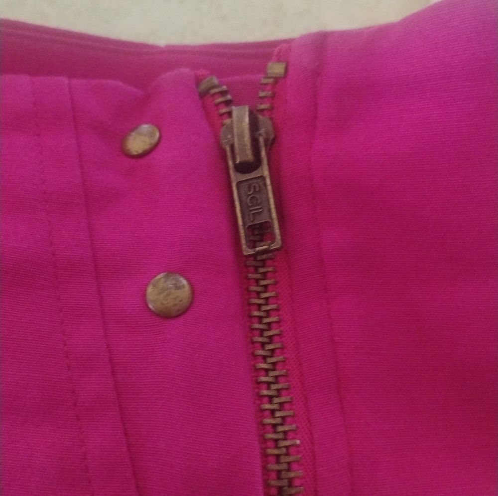 Worthington Pink Zipper Pencil Skirt SZ 8 - Picture 6 of 6